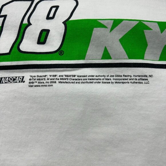 Kyle Busch M&Ms Racing Graphic Tee Mens XL Nascar Short Sleeve Winners Circle - Picture 3 of 9